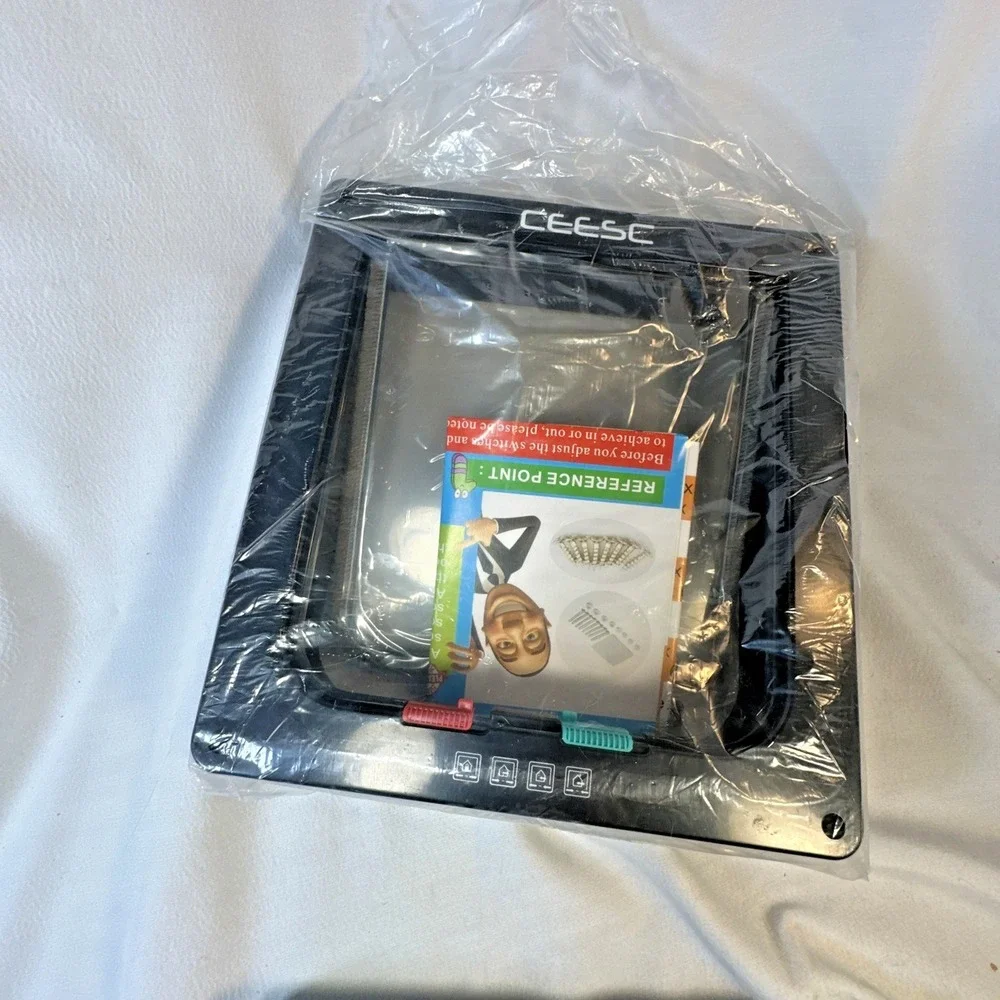 CEESC Magnetic Pet Door For Cats or Small Dogs Black Sz L W 9.25